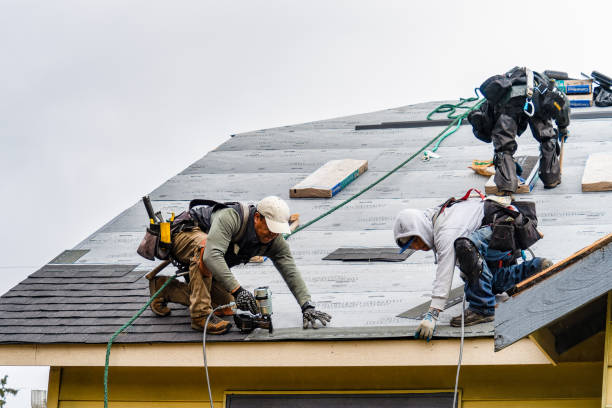 Professional Gutter Installation technician working in Manteno, IL
